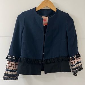 Vilagallo Tweed Blazer Blue Jacket